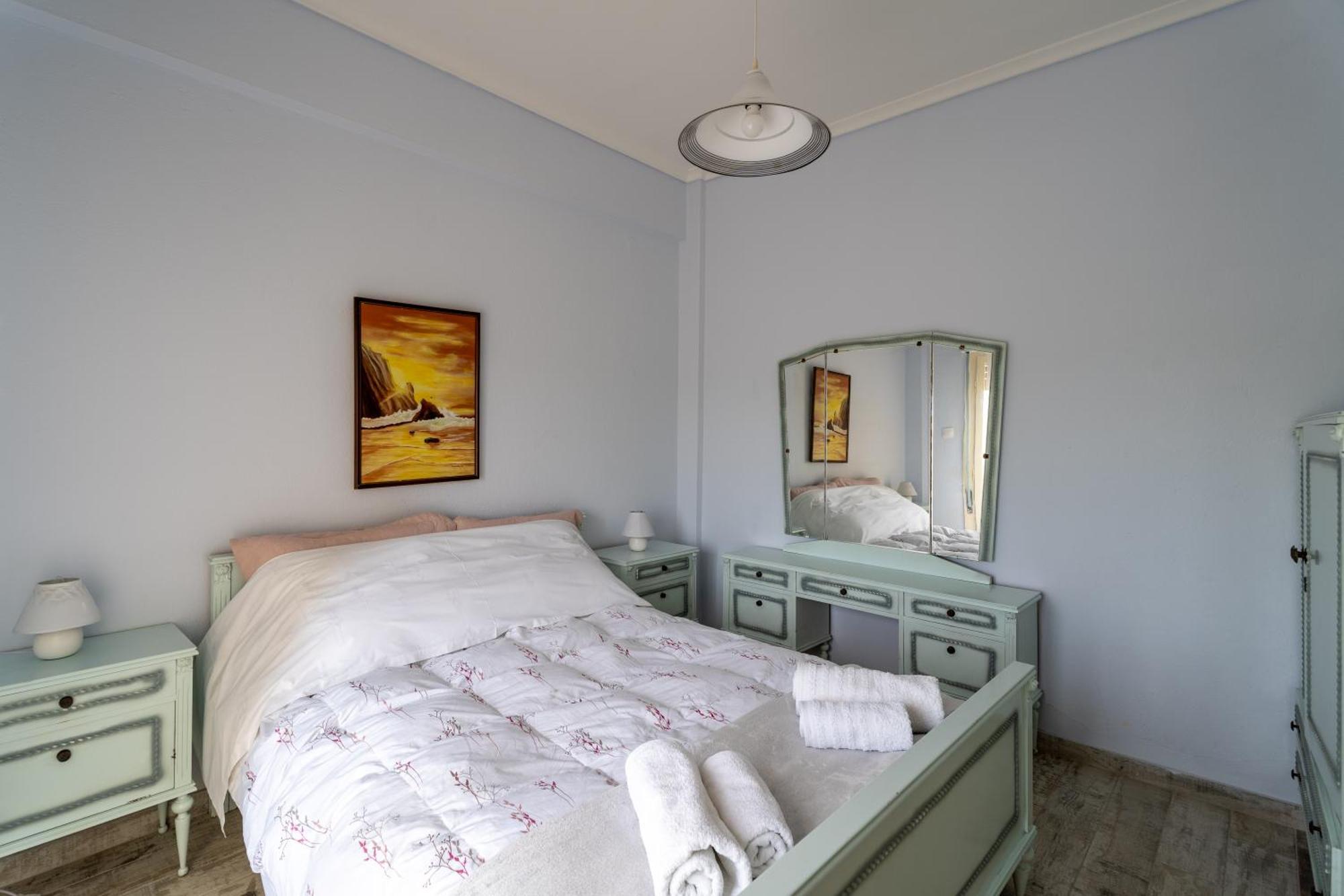 شقة Sunshine House Offering Spectacular Views To Olymp A نيا إيراكليا المظهر الخارجي الصورة